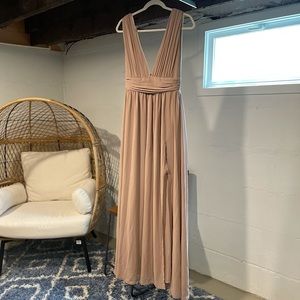 Beautiful Lulus Heavenly Hues Maxi Dress in Taupe